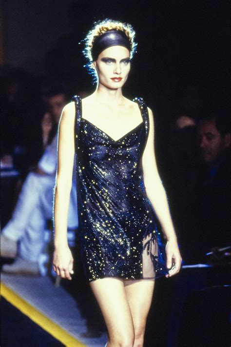 versace 1997 runway|Versace runway prints.